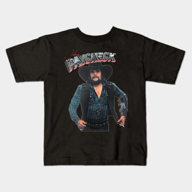 Johnny Paycheck ))(( Country Outlaw NY Town Tribute Kids T-Shirt by darklordpug